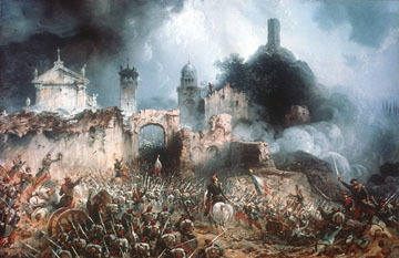 Schlacht von Solferino 1859 (Gemälde von Carlo Bossoli)